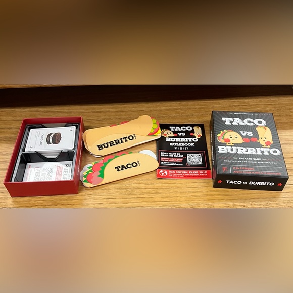 Taco vs Burrito card game, fun, games, all ages, good times, make memories - Picture 2 of 3